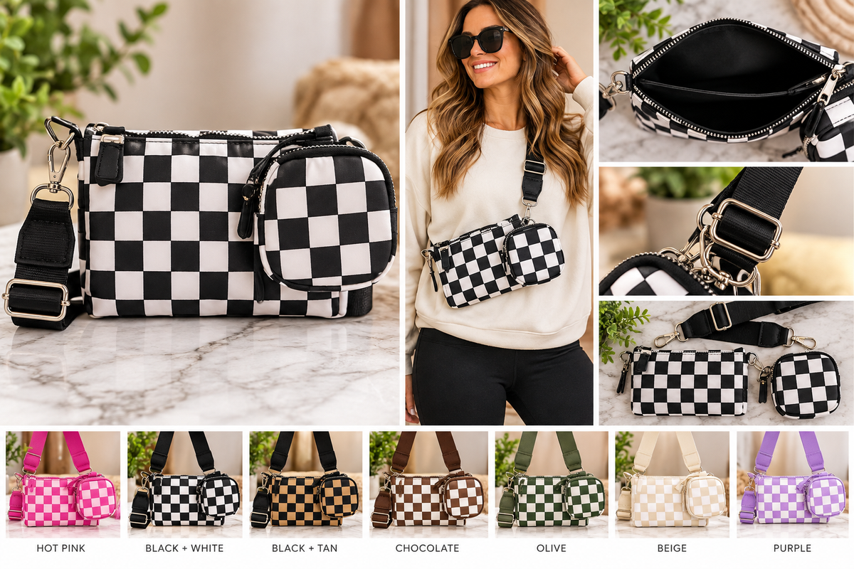 On-the-Go Double Pouch Crossbody