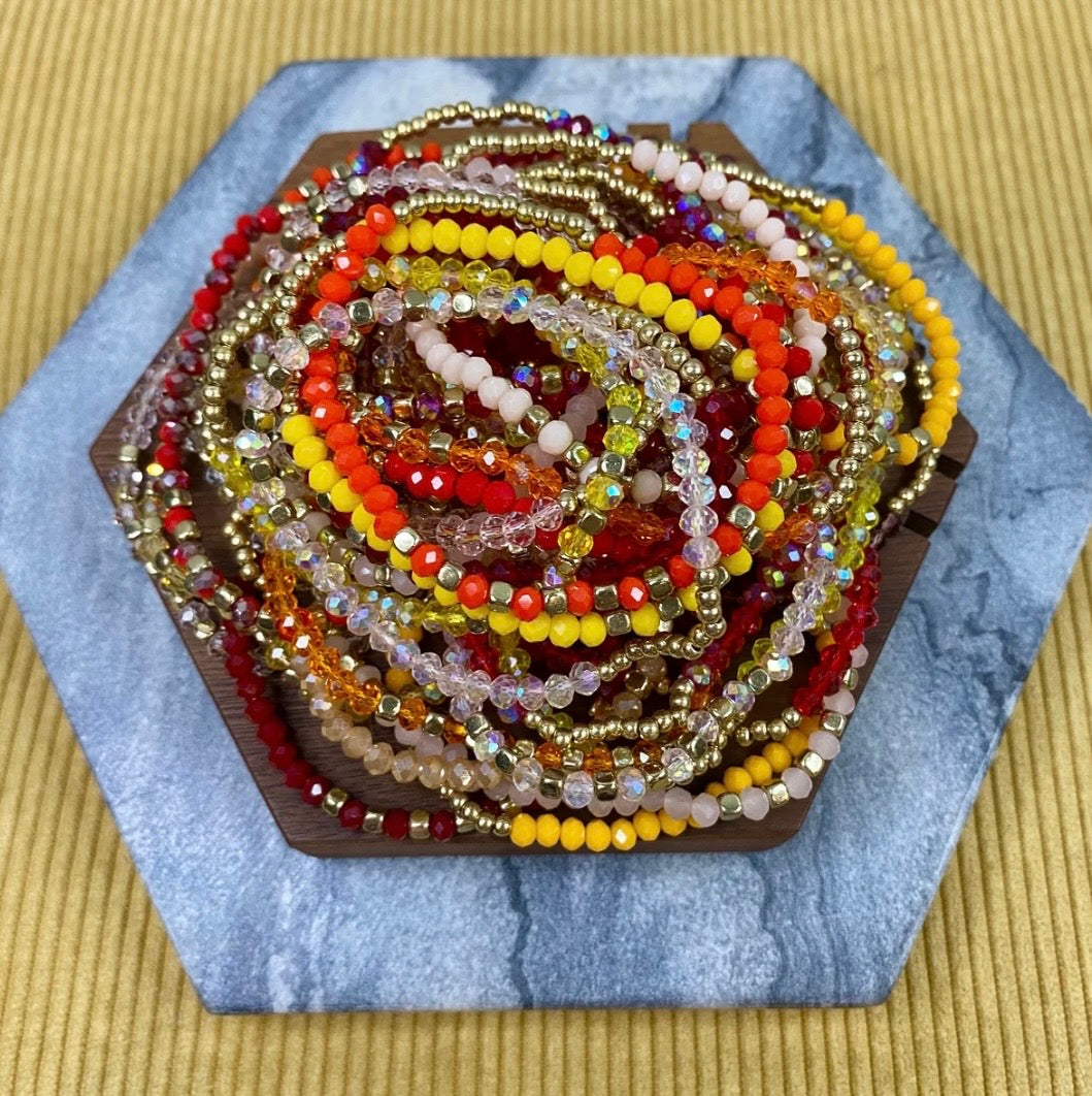 Golden Touch Beaded Bracelet